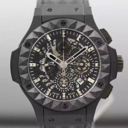 Replica Hublot Big Bang Depeche Mode Black Ceramic Skeleton Dial Swiss HUB4100