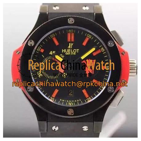 Replica Hublot Big Bang Red Devil Manchester PVD Black Dial Swiss HUB4100