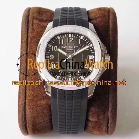 Replica Patek Philippe Aquanaut Jumbo 5167A-001 ZF Stainless Steel Brown Dial Swiss 324SC