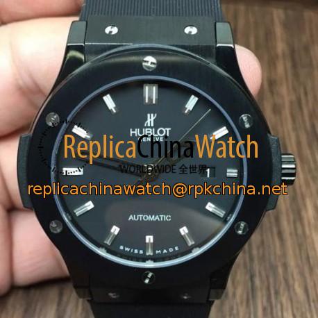 Replica Hublot Classic Fusion Black Ceramic Black Dial Swiss 2824-2