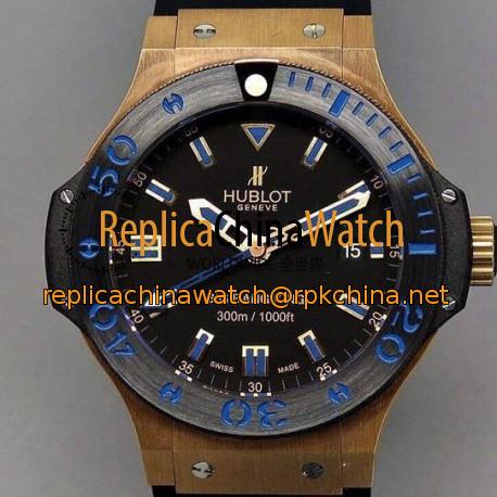 Replica Hublot Big Bang King Rose Gold Black Dial Swiss 7750