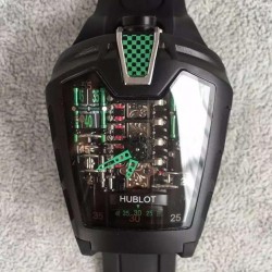 Replica Hublot LaFerrari MP-05 Black PVD Green & Skeleton Dial Swiss 2824