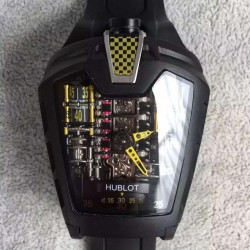 Replica Hublot LaFerrari MP-05 Black PVD Yellow & Skeleton Dial Swiss 2824