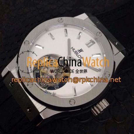 Replica Hublot Classic Fusion Tourbillon Stainless Steel White Dial Swiss Tourbillon