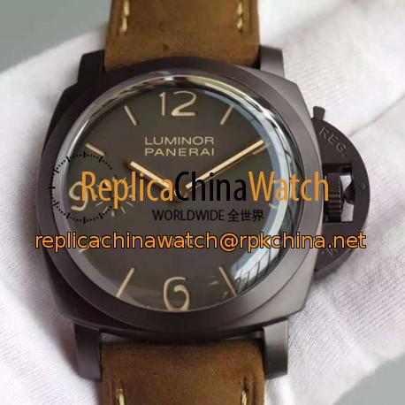 Replica Panerai Luminor 1950 3 Days PAM 375 Composite Black Dial Swiss 3000