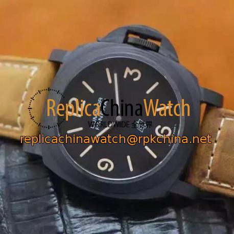 Replica Panerai Luminor Base PAM 360 Black Ceramic Black Dial Swiss P3000