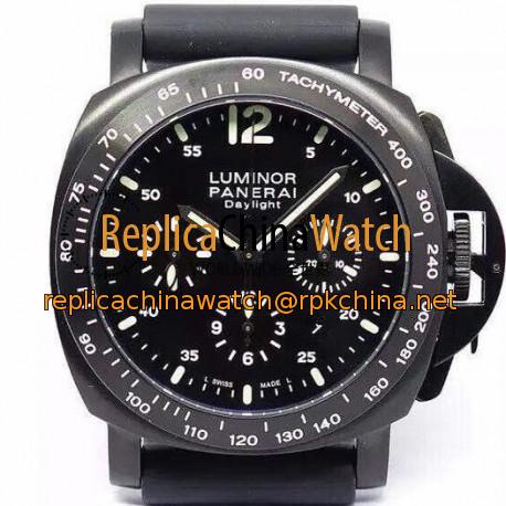 Replica Panerai Luminor Daylight PAM 250 Special Edition Black Ceramic Black Dial Swiss 7750