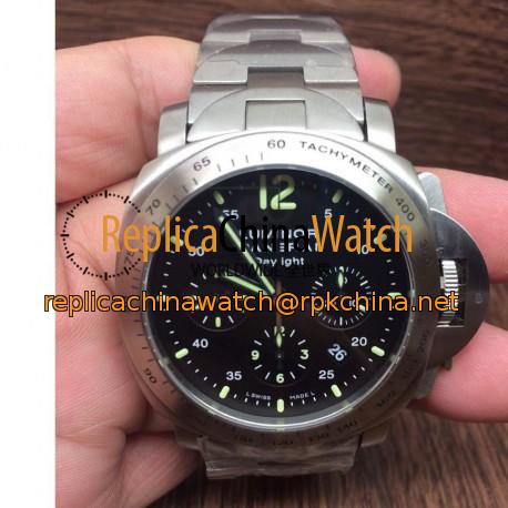 Replica Panerai Luminor Daylight PAM 250 Stainless Steel Black Dial Swiss 7750