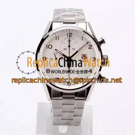 Replica Tag Heuer Carrera Calibre 1887 Stainless Steel White Dial Swiss 1887