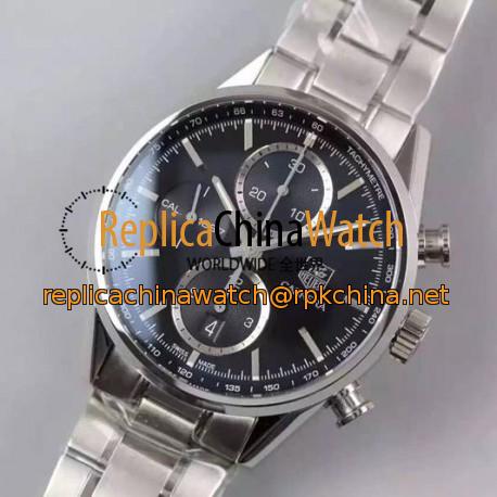 Replica Tag Heuer Carrera Calibre 1887 Stainless Steel Black Dial Swiss 1887