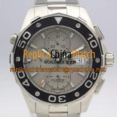 Replica Tag Heuer Aquaracer Chronograph 500M Calibre 16 Stainless Steel Gray Dial Swiss Calibre 16