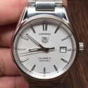 Replica Tag Heuer Carrera Calibre 5 Stainless Steel White Dial Swiss Calibre 5