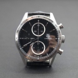 Replica Tag Heuer Carrera Calibre 1887 Stainless Steel Black Dial Swiss 1887