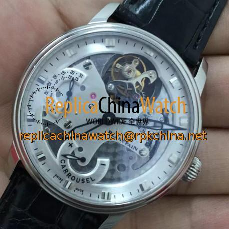 Replica Blancpain Carrousel Tourbillon Stainless Steel White Dial Swiss Carrousel Tourbillon