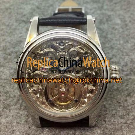 Replica Blancpain Tourbillon Stainless Steel Skeleton Dial Swiss Tourbillon