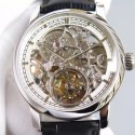 Replica Vacheron Constantin Patrimony Tourbillon Stainless Steel Skeleton & White Dial Swiss Tourbillon