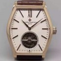 Replica Vacheron Constantin Malte Tourbillon Rose Gold White Dial Swiss Tourbillon