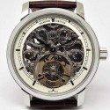 Replica Vacheron Constantin Patrimony Tourbillon Stainless Steel Skeleton & White Dial Swiss Tourbillon