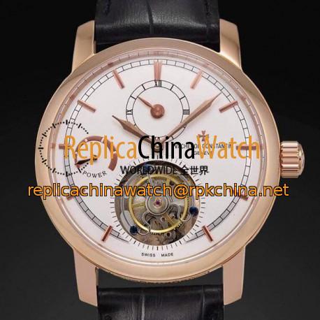 Replica Vacheron Constantin Patrimony Tourbillon Rose Gold White Dial Swiss Tourbillon