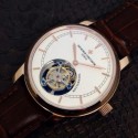 Replica Vacheron Constantin Patrimony Tourbillon Rose Gold White Dial Swiss Tourbillon