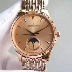 Replica Jaeger-LeCoultre Master Ultra Thin Moon Rose Gold Gold Dial Swiss JLC 925