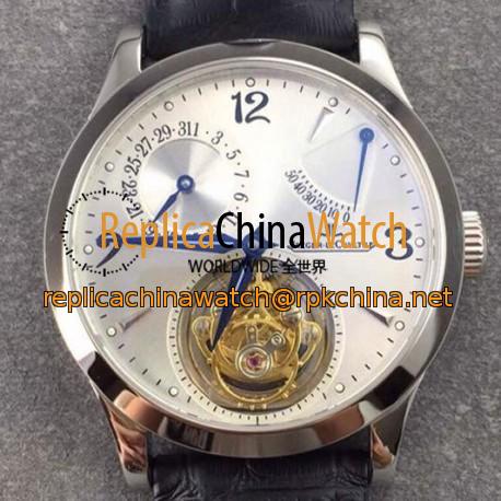 Replica Jaeger-LeCoultre Master Grande Tradition Tourbillon Stainless Steel White Dial Swiss Tourbillon