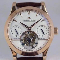 Replica Jaeger-LeCoultre Master Grande Tradition Tourbillon Rose Gold White Dial Swiss Tourbillon