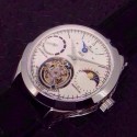 Replica Jaeger-LeCoultre Master Grande Tradition Tourbillon Stainless Steel White Dial Swiss Tourbillon