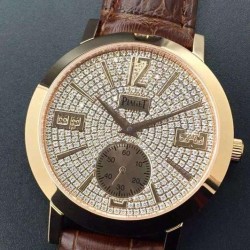 Replica Piaget Dancer Rose Gold Diamonds Dial Swiss 2824