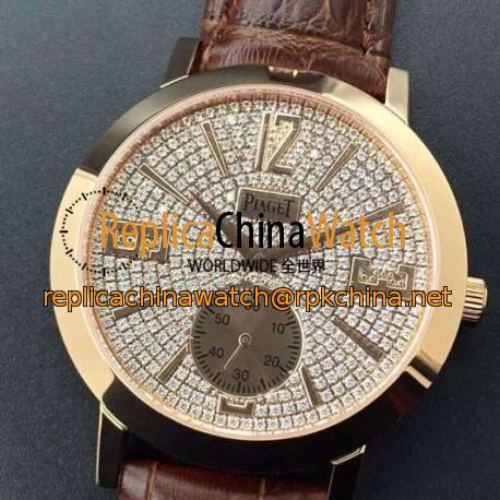 Replica Piaget Dancer Rose Gold Diamonds Dial Swiss 2824