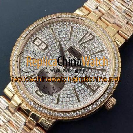 Replica Piaget Dancer Rose Gold & Diamonds Rose Gold Bracelet Diamonds Dial Swiss 2824