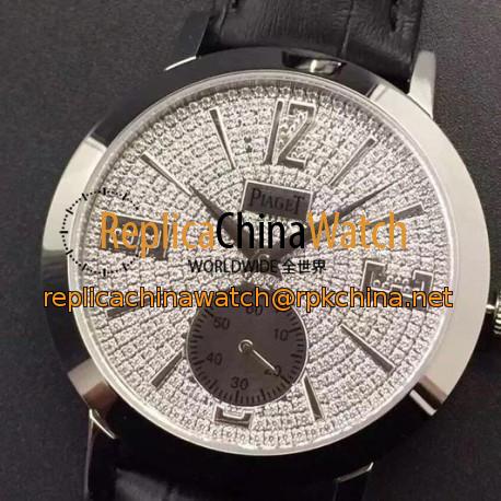 Replica Piaget Dancer Stainless Steel Diamonds Dial Swiss 2824