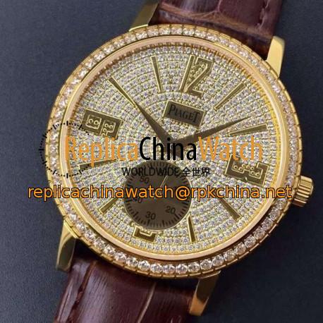 Replica Piaget Dancer Yellow Gold Diamonds Dial Swiss 2824