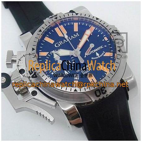 Replica Graham Chronofighter Oversize Diver Stainless Steel Black Dial Swiss 7750