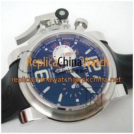 Replica Graham Chronofighter Oversize Stainless Steel Black & Orange Dial Swiss 7750