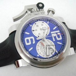 Replica Graham Chronofighter Oversize Stainless Steel Blue & White Dial Swiss 7750