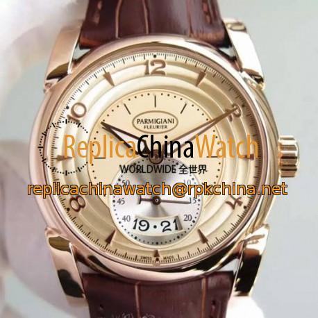 Replica Parmigiani Fleurier Kalpa Tonda Rose Gold Gold Dial Swiss 331