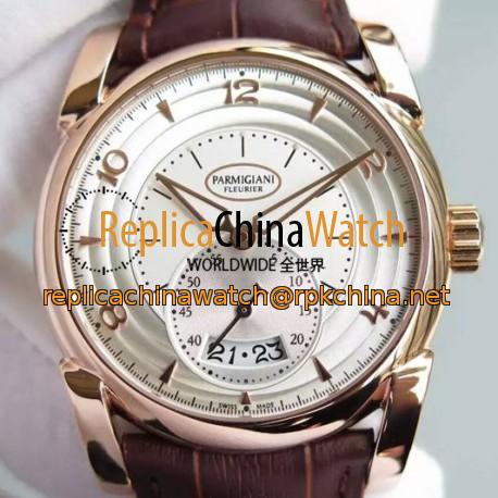 Replica Parmigiani Fleurier Kalpa Tonda Rose Gold White Dial Swiss 331