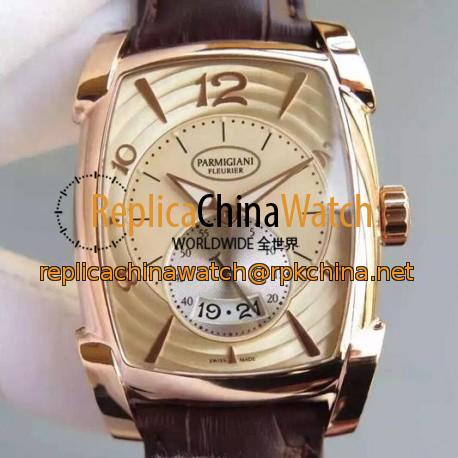 Replica Parmigiani Fleurier Kalpa Grande Rose Gold Gold Dial Swiss 331