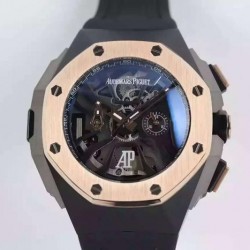 Replica Audemars Piguet Royal Oak Concept Laptimer Michael Schumacher PVD Skeleton Dial Swiss Quartz 2713