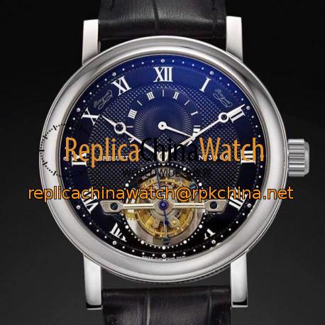 Replica Breguet Jubilee Tourbillon 5 Days Reserve Stainless Steel Black Dial Swiss Tourbillon