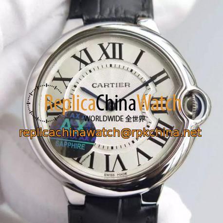 Replica Cartier Ballon Bleu Stainless Steel White Dial Swiss 2836-2