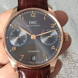 Replica IWC Portuguese IW500702 Rose Gold Gray Dial Swiss 52010