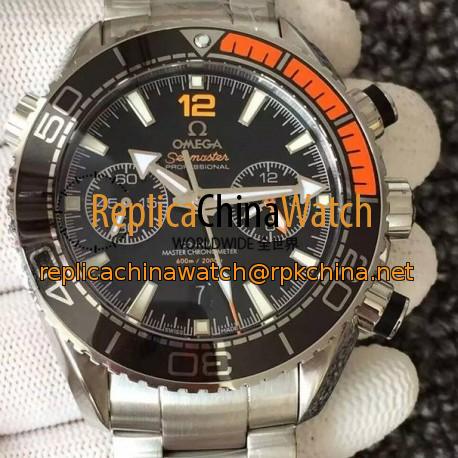 Replica Omega Seamaster Planet Ocean 600M Stainless Steel Black Dial Swiss 9900