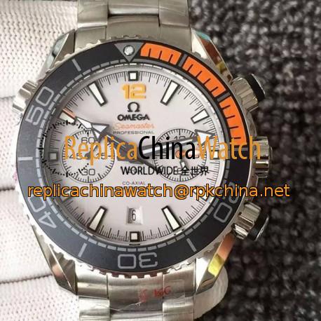 Replica Omega Seamaster Planet Ocean 600M Stainless Steel White Dial Swiss 9900