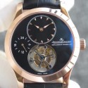 Replica Jaeger-LeCoultre Master Grande Tradition Tourbillon Rose Gold Black Dial Swiss Tourbillon