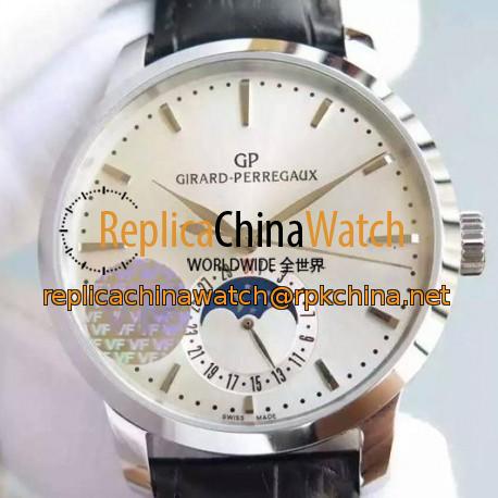 Replica Girard Perregaux 1966 Stainless Steel White Dial Swiss GP 033MO