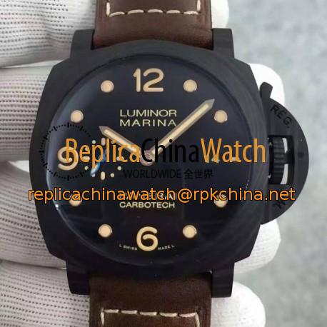 Replica Panerai Luminor Marina 1950 PAM 661 Carbotech Black Dial Swiss P9010