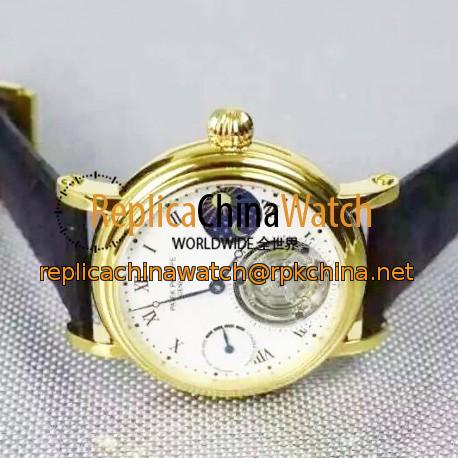 Replica Patek Philippe Grand Complication Tourbillon 18K Yellow Gold Plated White Dial Swiss Tourbillon