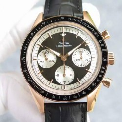 Replica Omega Speedmaster Moonwatch Limited Edition Rose Gold Black Dial Swiss 1861